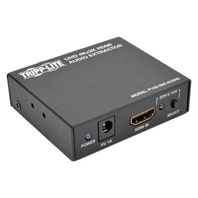 TrippLite P130-000-AUDIO Ultra High Definition UHD 4Kx2K HDMI Audio De-Embedder Extractor TrippLite P130-000-AUDIO Ultra High Definition UHD 4Kx2K HDMI Audio De-Embedder Extractor