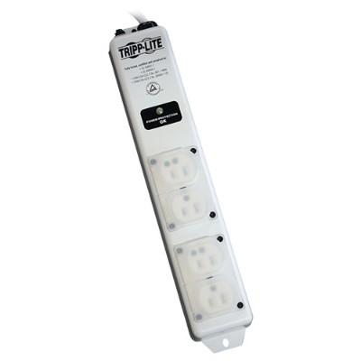 TrippLite SPS406HGULTRA Surge Protector Power Strip Hospital Medical 4 Outlet 6' Cord TrippLite SPS406HGULTRA Surge Protector Power Strip Hospital Medical 4 Outlet 6' Cord
