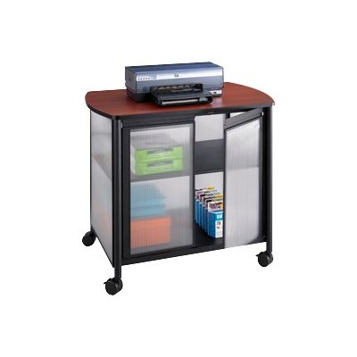 Safco Products Company 1859BL Impromptu Deluxe Machine Stand with Doors Black