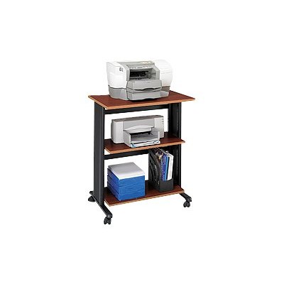 Safco Products Company 1881CY Muv Adjustable Printer Stand Three Level Cherry