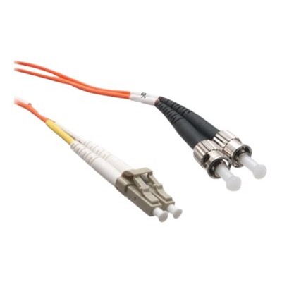 Axiom Memory AXG92631 Patch cable LC multi mode M to ST multi mode M 3.3 ft fiber optic 62.5 125 micron OM1 orange