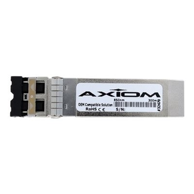 Axiom Memory AXG93982 SFP transceiver module equivalent to Brocade 10G SFPP LRM 10 Gigabit Ethernet 10GBase LRM LC multi mode up to 722 ft 1310 nm