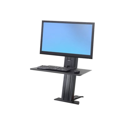 Ergotron 33-421-085 WorkFit-SR Sit-Stand Workstation - Stand (cord wrap desk clamp mount pivot surface column crossbar) for LCD display / keyboard / mouse Ergotron 33-421-085 WorkFit-SR Sit-Stand Workstation - Stand (cord wrap desk clamp mount pivot surface column crossbar) for LCD display / keyboard / mouse