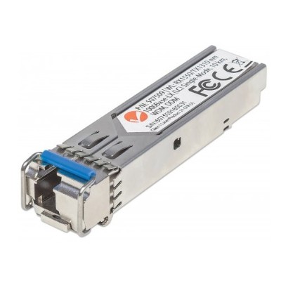 Intellinet Network Solutions 507509 1000Base-LX (LC) Single-Mode Port Gigabit Fiber WDM Bi-Directional SFP Optical Transceiver Module Intellinet Network Solutions 507509 1000Base-LX (LC) Single-Mode Port Gigabit Fiber WDM Bi-Directional SFP Optical Transceiver Module