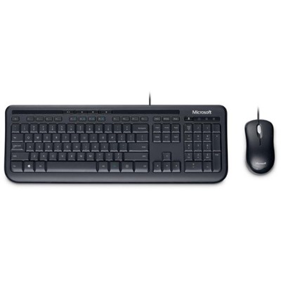 Microsoft 3J2 00001 Wired Desktop 600 for Business Keyboard and mouse set USB English North American layout black