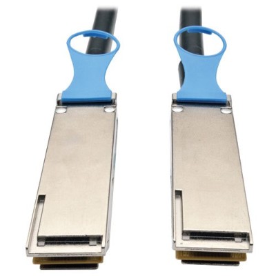TrippLite N282-20N-28-BK QSFP28 to QSFP28 100GbE Passive DAC Copper InfiniBand Cable (M/M) 0.5 m (20 in.) TrippLite N282-20N-28-BK QSFP28 to QSFP28 100GbE Passive DAC Copper InfiniBand Cable (M/M) 0.5 m (20 in.)