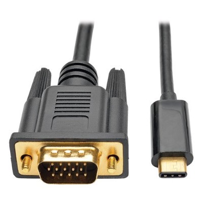 TrippLite U444 016 V 16 USB C to VGA DisplayPort Alternate Mode Adapter Cable 1080p External video adapter USB Type C D Sub black