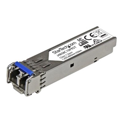 StarTech.com J4858C10PKST Gigabit Fiber SFP Transceiver Module HP J4858C Compatible MM LC with DDM 550m 1804 ft 1000Base SX 10 Pack