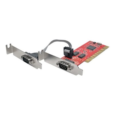 TrippLite PCI D9 02 LP 2 Port DB9 RS232 PCI Express Serial Adapter Card Low Profile
