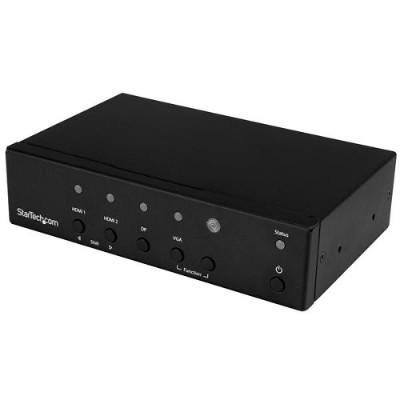 StarTech.com HDVGADP2HD Multi Input to HDMI Converter Switch DisplayPort VGA and 2 x HDMI Switch Priority and Automatic Switch 4K