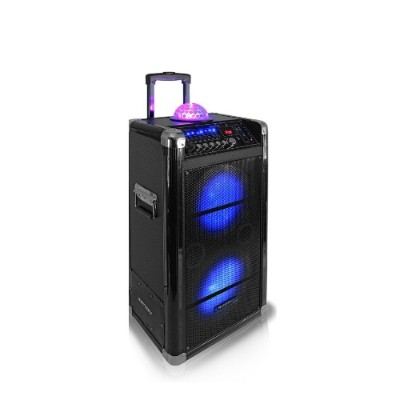 Technical Pro WASP2100LBT Dual 10 Port.PA System with Battery Wireless Mic and BT Technical Pro WASP2100LBT Dual 10 Port.PA System with Battery Wireless Mic and BT
