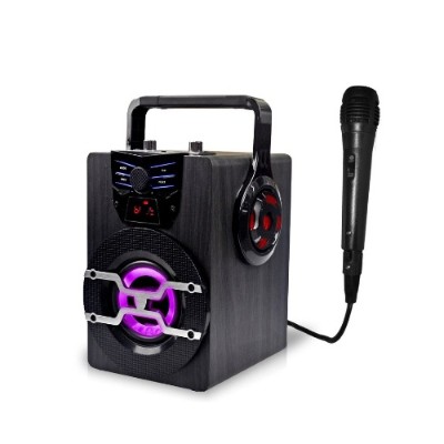 Technical Pro WASP420 Rechargeable Bluetooth LED Speaker with Wired Mic Technical Pro WASP420 Rechargeable Bluetooth LED Speaker with Wired Mic