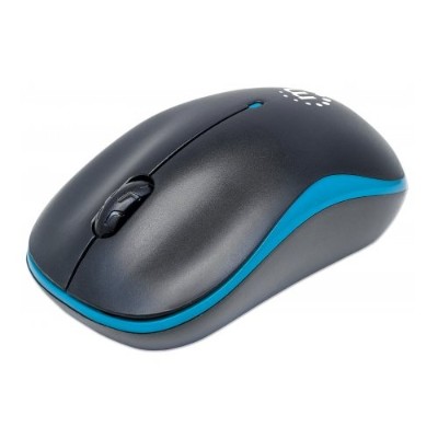 Manhattan 179416 Success Wireless Optical Mouse - USB Three Buttons with Scroll Wheel 1000dpi Blue/Black Manhattan 179416 Success Wireless Optical Mouse - USB Three Buttons with Scroll Wheel 1000dpi Blue/Black