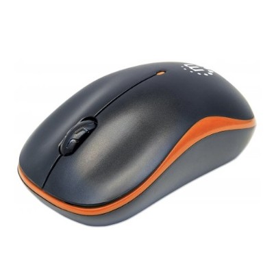Manhattan 179409 Success Wireless Optical Mouse - USB Three Buttons with Scroll Wheel 1000dpi Orange/Black Manhattan 179409 Success Wireless Optical Mouse - USB Three Buttons with Scroll Wheel 1000dpi Orange/Black