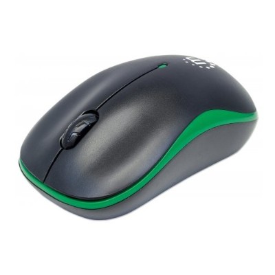 Manhattan 179393 Success Wireless Optical Mouse - USB Three Buttons with Scroll Wheel 1000dpi Green/Black Manhattan 179393 Success Wireless Optical Mouse - USB Three Buttons with Scroll Wheel 1000dpi Green/Black