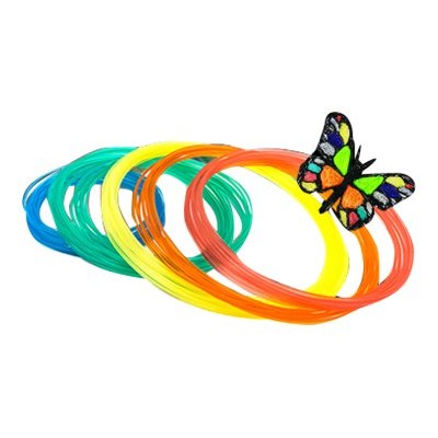 XYZprinting RFPLDXTW00H 6-pack - yellow red green orange clear mint green - ft 39 - PLA filament (3D) XYZprinting RFPLDXTW00H 6-pack - yellow red green orange clear mint green - ft 39 - PLA filament (3D)