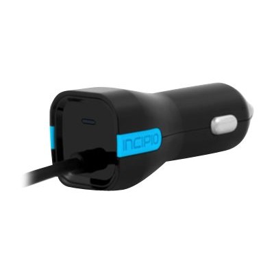 Incipio PW-174 Power adapter - car - 2.4 A (Lightning) - black - for Apple iPad/iPhone/iPod (Lightning) Incipio PW-174 Power adapter - car - 2.4 A (Lightning) - black - for Apple iPad/iPhone/iPod (Lightning)