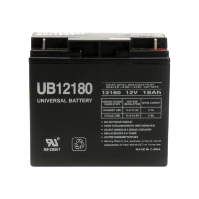 eReplacements UB12180-ER UPS battery - 1 x lead acid 18 Ah eReplacements UB12180-ER UPS battery - 1 x lead acid 18 Ah