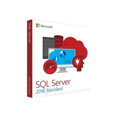 Microsoft 228 10602 SQL Server 2016 Standard Box pack 1 server 10 clients DVD Win English Canada United States