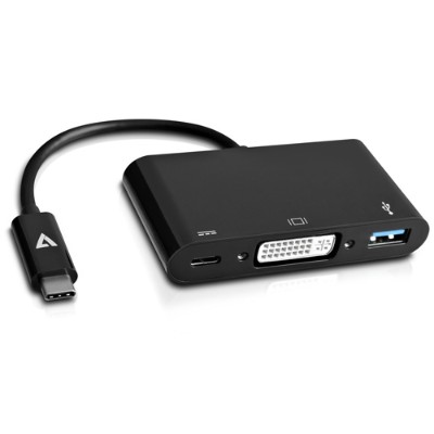 V7 V7UCDVI-HUB-BLK-1N External video adapter - USB Type-C - DVI - black V7 V7UCDVI-HUB-BLK-1N External video adapter - USB Type-C - DVI - black