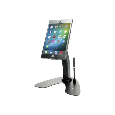 CTA Digital PAD ASKMB Dual Security Kiosk Stand with Locking Case Stand for tablet lockable aluminum black for Apple iPad mini iPad mini 2 3 4