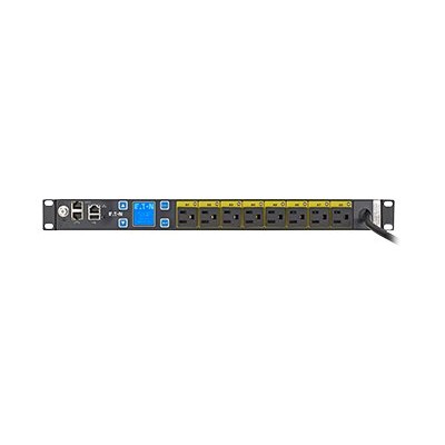 Eaton Corporation EMAT08-10 ePDU G3 Managed EMAT08-10 - Power distribution unit (rack-mountable) - AC 120 V - 1.44 kW - Ethernet 10/100 RS-232 - input: NEMA 5- Eaton Corporation EMAT08-10 ePDU G3 Managed EMAT08-10 - Power distribution unit (rack-mountable) - AC 120 V - 1.44 kW - Ethernet 10/100 RS-232 - input: NEMA 5-