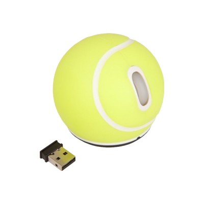 Urban Factory SBA01UF Tennis ball form - Mouse - optical - 2 buttons - wireless - 2.4 GHz - USB wireless receiver - yellow Urban Factory SBA01UF Tennis ball form - Mouse - optical - 2 buttons - wireless - 2.4 GHz - USB wireless receiver - yellow