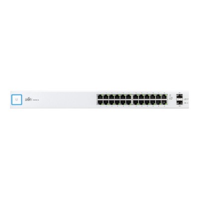 Ubiquiti Networks US-24 UniFi Switch US-24 - Switch - managed - 24 x 10/100/1000 + 2 x Gigabit SFP - rack-mountable Ubiquiti Networks US-24 UniFi Switch US-24 - Switch - managed - 24 x 10/100/1000 + 2 x Gigabit SFP - rack-mountable