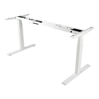 TrippLite WWBASE WH Sit Stand Adjustable Electric Desk Base for Standing Desk White