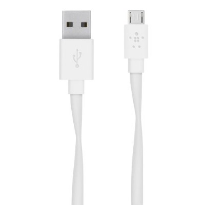 Belkin F2CU046BT06 WHT MIXIT USB cable Micro USB Type B M to USB M USB 2.0 6 ft flat white