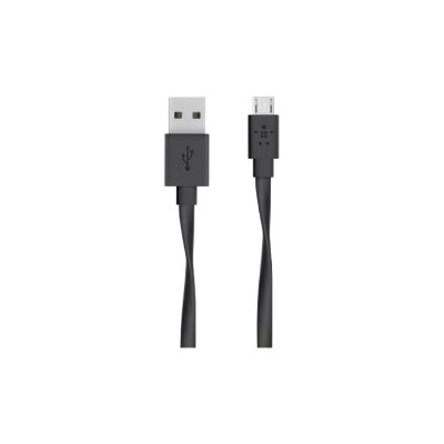 Belkin F2CU046BT06 BLK MIXIT USB cable Micro USB Type B M to USB M USB 2.0 6 ft flat black