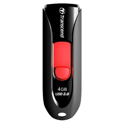 Transcend TS4GJF590K JetFlash 590 4GB USB Flash Drive - Black Transcend TS4GJF590K JetFlash 590 4GB USB Flash Drive - Black