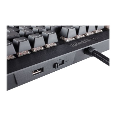 Corsair Memory CH-9101010-NA Gaming K70 LUX RGB Mechanical - Keyboard - USB - English - US - anodized brushed aluminum Corsair Memory CH-9101010-NA Gaming K70 LUX RGB Mechanical - Keyboard - USB - English - US - anodized brushed aluminum
