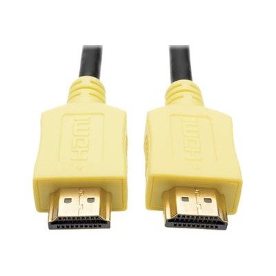 TrippLite P568-003-YW 3ft Hi-Speed HDMI Cable Digital A/V UHD HDMI 4Kx2K M/M Yellow 3' - HDMI cable - HDMI (M) to HDMI (M) - 3 ft - shielded - yellow - molded TrippLite P568-003-YW 3ft Hi-Speed HDMI Cable Digital A/V UHD HDMI 4Kx2K M/M Yellow 3' - HDMI cable - HDMI (M) to HDMI (M) - 3 ft - shielded - yellow - molded