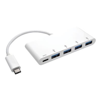 TrippLite U460-004-4A-C 4-Port USB 3.1 USB-C to USB-A Hub w/ USB-C Charging Port 5 Gbps - Hub - 4 x SuperSpeed USB 3.0 - desktop TrippLite U460-004-4A-C 4-Port USB 3.1 USB-C to USB-A Hub w/ USB-C Charging Port 5 Gbps - Hub - 4 x SuperSpeed USB 3.0 - desktop