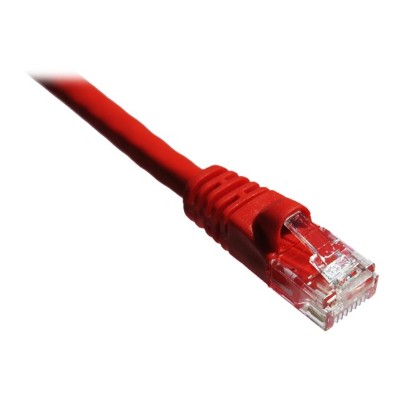 Axiom Memory C5EMB R4 AX Patch cable RJ 45 M to RJ 45 M 4 ft UTP CAT 5e molded snagless stranded red