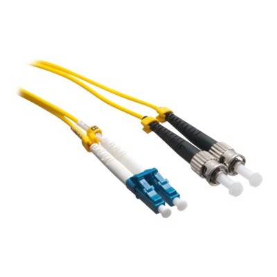 Axiom Memory LCSTSD9Y 80M AX Network cable LC single mode M to ST single mode M 262 ft fiber optic 9 125 micron OS2 riser yellow