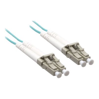 Axiom Memory LCLCOM4MD70M AX Patch cable LC multi mode M to LC multi mode M 230 ft fiber optic 50 125 micron OM4 riser aqua