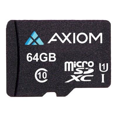 Axiom Memory MSDXC10U164-AX Flash memory card - 64 GB - UHS Class 1 / Class10 - microSDXC UHS-I Axiom Memory MSDXC10U164-AX Flash memory card - 64 GB - UHS Class 1 / Class10 - microSDXC UHS-I