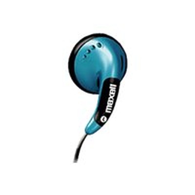 Maxell 196141 Color Buds with Mic Earphones with mic ear bud 3.5 mm jack blue