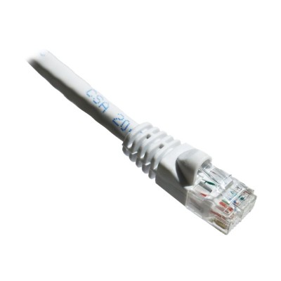 Axiom Memory C5EMB W20 AX Patch cable RJ 45 M to RJ 45 M 20 ft UTP CAT 5e molded snagless stranded white