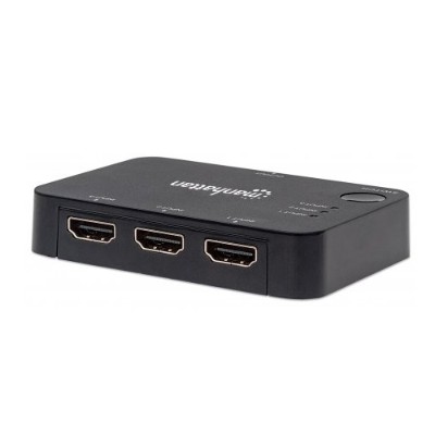 Manhattan 207522 3-Port HDMI Switch - 4K@30Hz Remote USB Power Manhattan 207522 3-Port HDMI Switch - 4K@30Hz Remote USB Power