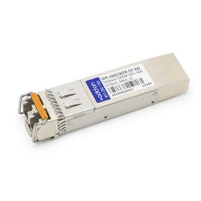 AddOn Computer Products SFP 10GCWER 57 AO MRV SFP 10GCWER 57 Compatible TAA compliant 10GBase CWDM SFP Transceiver SMF 1570nm 40km LC DOM