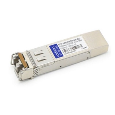AddOn Computer Products SFP 10GCWZR 61 AO MRV SFP 10GCWZR 61 Compatible TAA compliant 10GBase CWDM SFP Transceiver SMF 1610nm 80km LC DOM