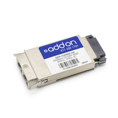 AddOn Computer Products DEM 310GM2 AO D Link DEM 310GM2 Compatible TAA Compliant 1000Base SX GBIC Transceiver MMF 850nm 550m SC