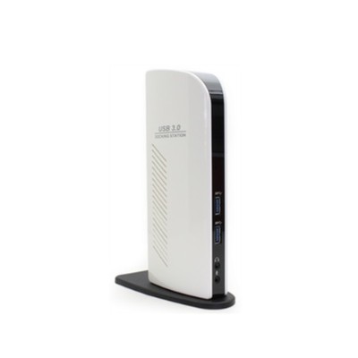 AddOn Computer Products USB30DOCKHDDVI USB 3.0 (A) to Dual Head White Docking Station AddOn Computer Products USB30DOCKHDDVI USB 3.0 (A) to Dual Head White Docking Station