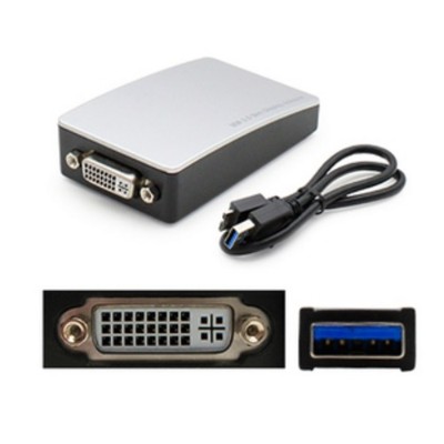 AddOn Computer Products USB302DVI 30.48cm (1.00ft) USB 3.0 (A) Male to DVI-I (29 pin) Female White USB Video Adapter AddOn Computer Products USB302DVI 30.48cm (1.00ft) USB 3.0 (A) Male to DVI-I (29 pin) Female White USB Video Adapter
