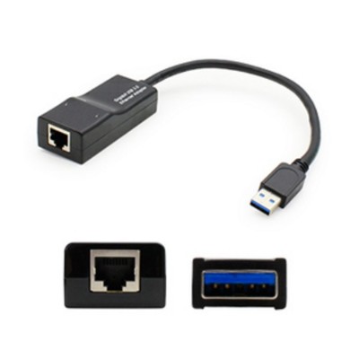 AddOn Computer Products USB302NIC USB 3.0 A Male to RJ 45 Female Black Adapter