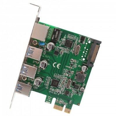 Syba Multimedia SD-PEX50100 3 PORT USB 3.1 GEN 1 AND GIGABIT ETHERNET PCI-E 2.0 X1 CARD Syba Multimedia SD-PEX50100 3 PORT USB 3.1 GEN 1 AND GIGABIT ETHERNET PCI-E 2.0 X1 CARD