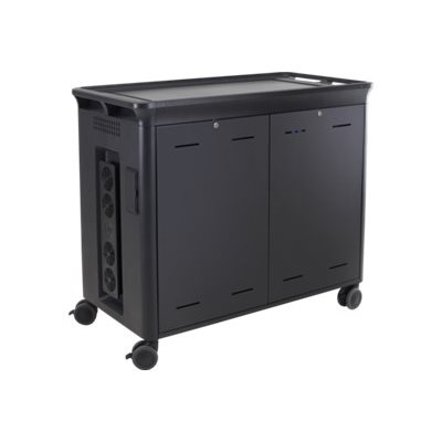 HP Inc. T9E85UT ABA 30 Notebook Managed Charging Cart V2 Cart charge and management for notebook open architecture lockable black screen size 10.1 1